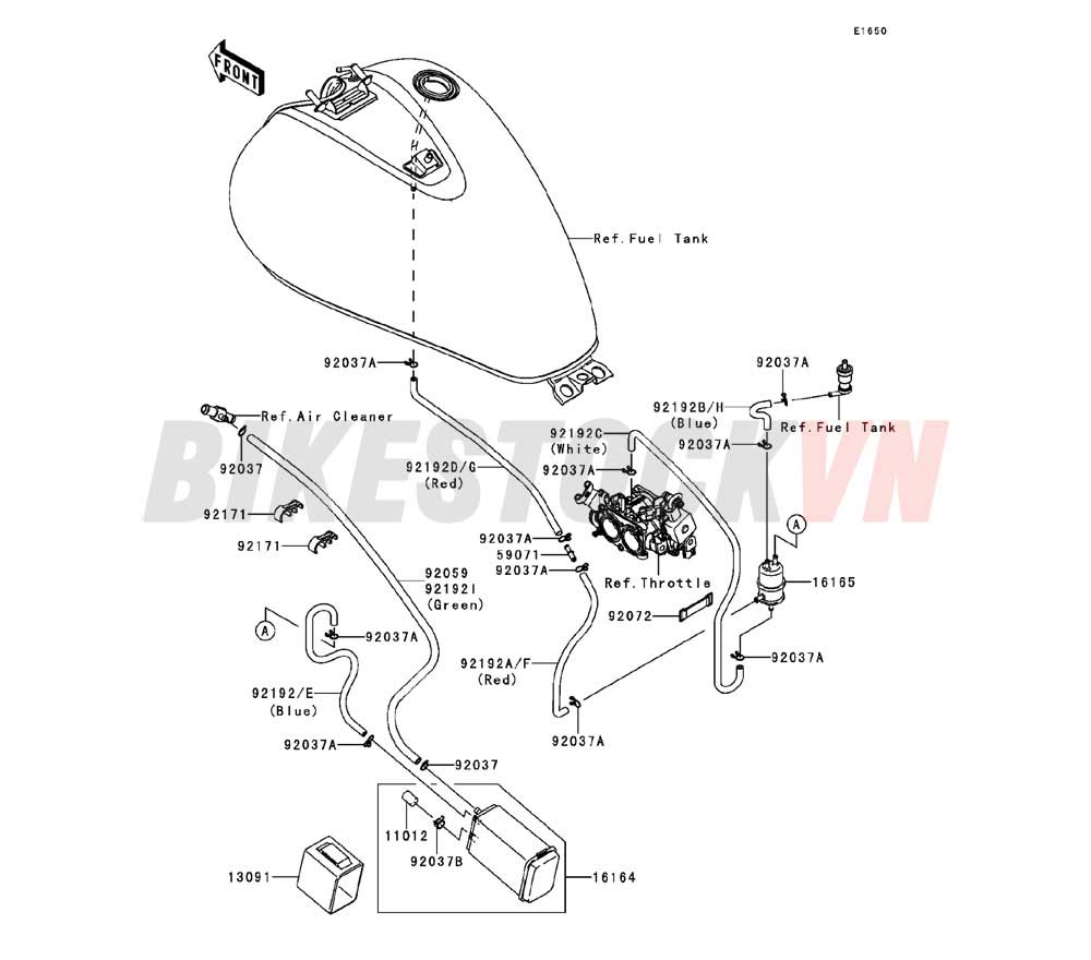 ENGINE FUEL  EVAPORATION SYSTEM