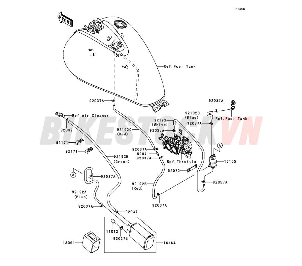 ENGINE FUEL  EVAPORATION SYSTEM