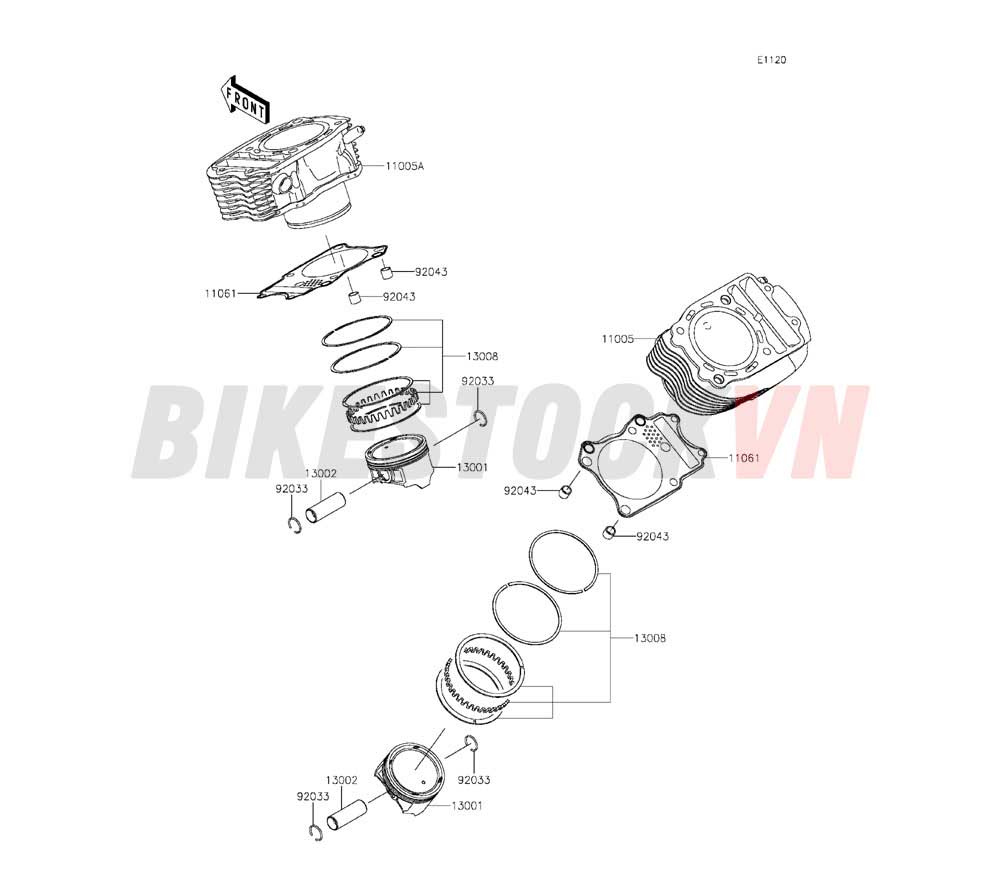 ENGINE CYLINDER/PISTON(S)