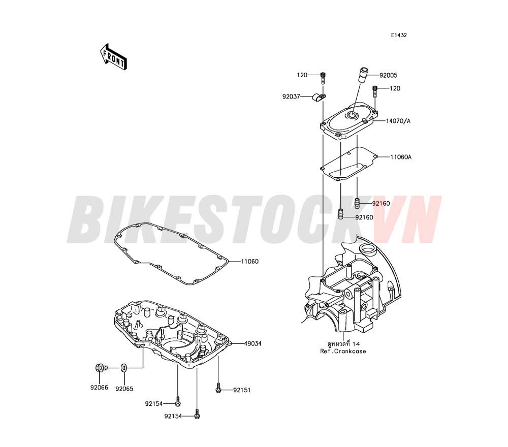 E-BREATHER COVER OIL PAN