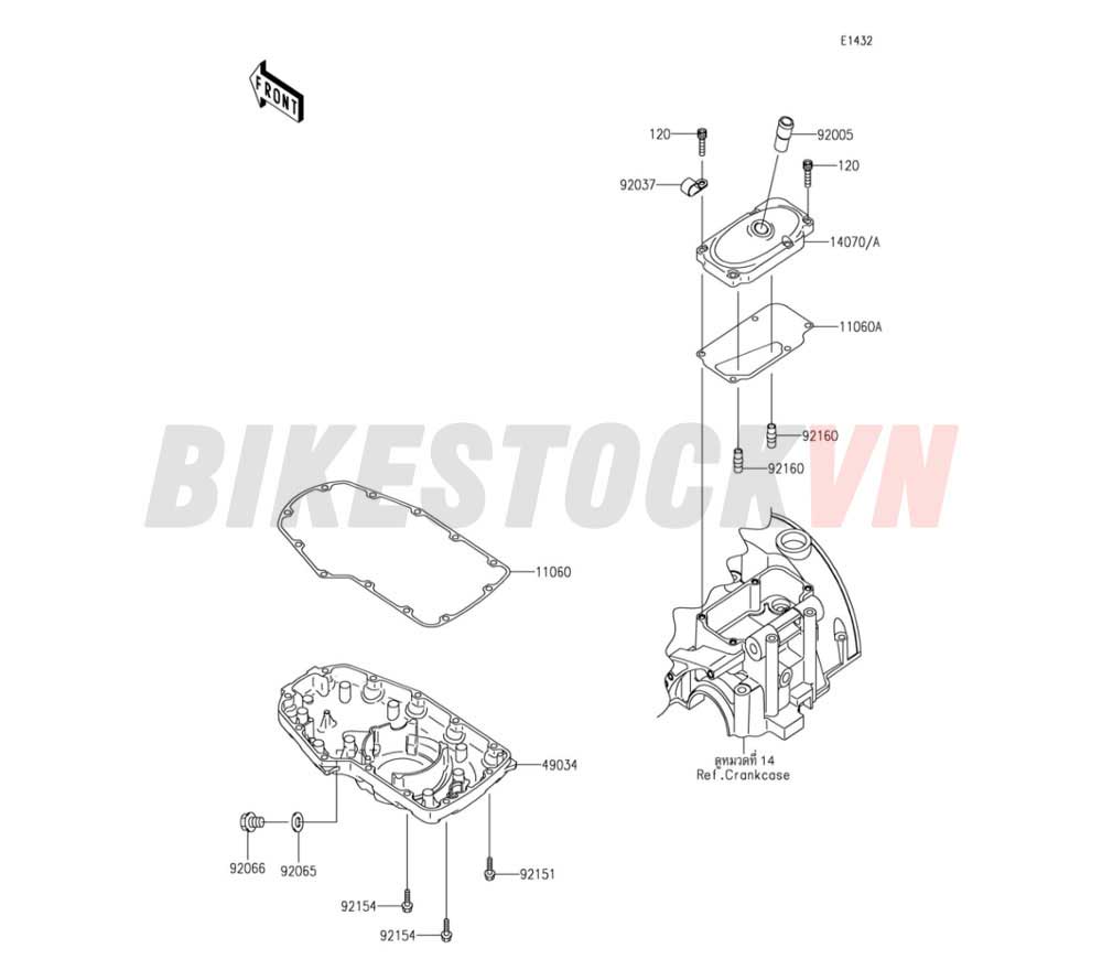 ENGINE BREATHER COVER/OIL PAN