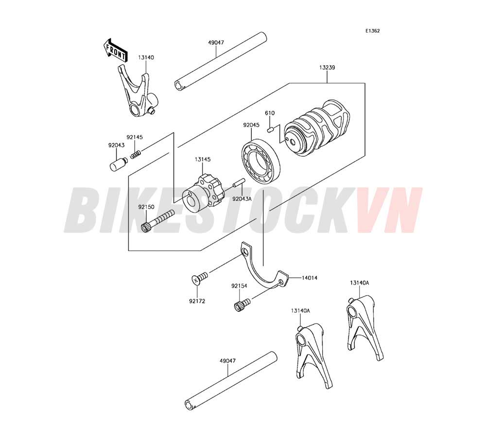 GEAR CHANGE DRUM SHIFT FORK(S)