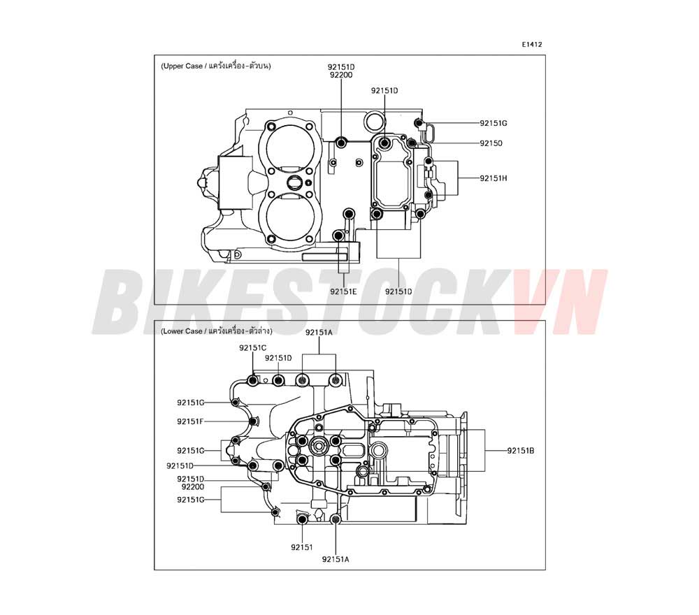 CRANKCASE BOLT PATTERN