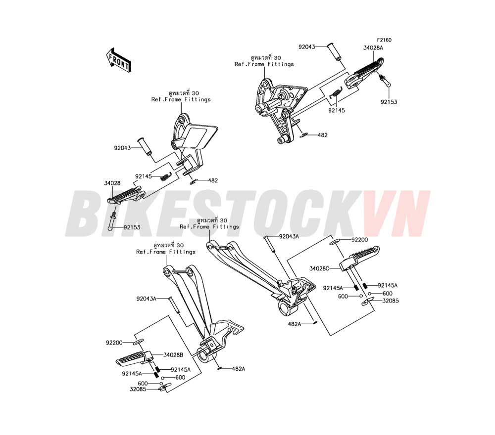 CHASSIS FOOTRESTS