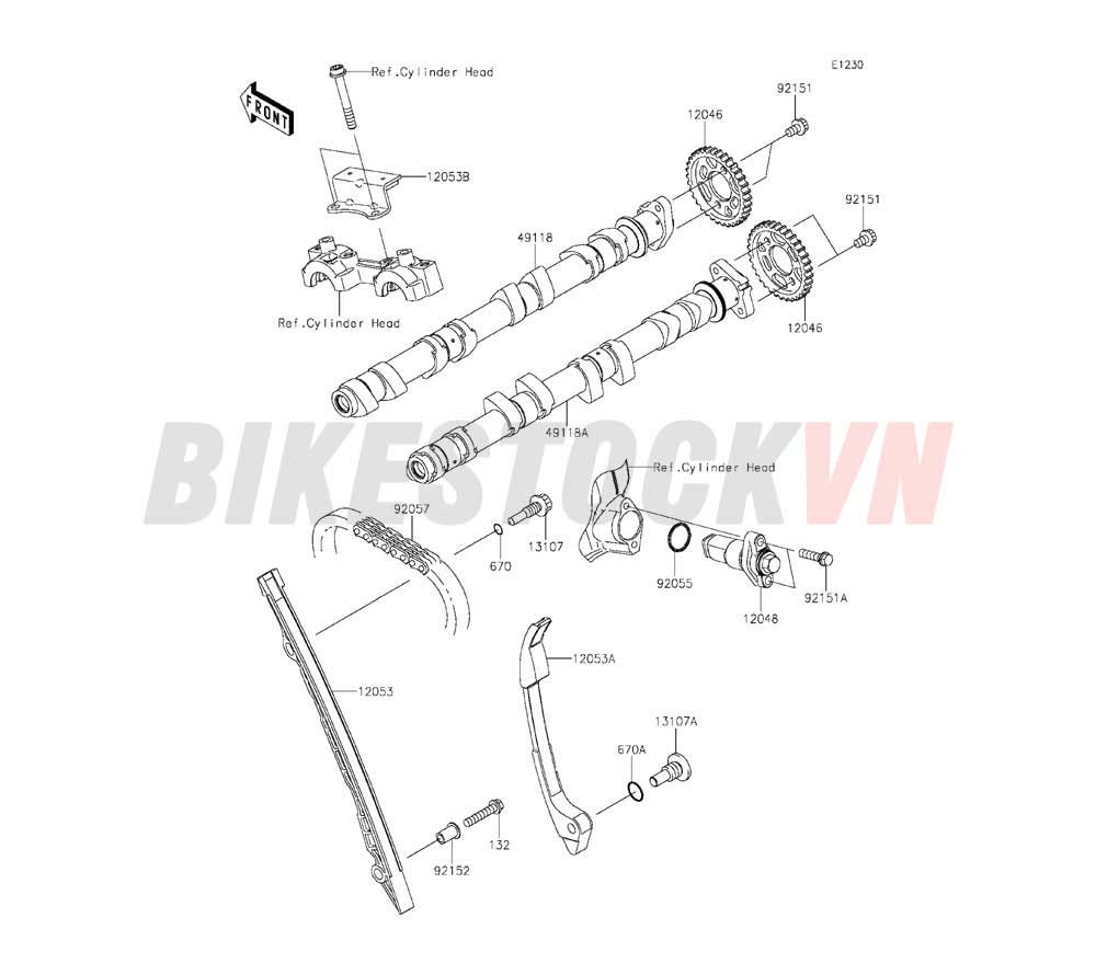 ENGINE CAMSHAFT /TENSIONER