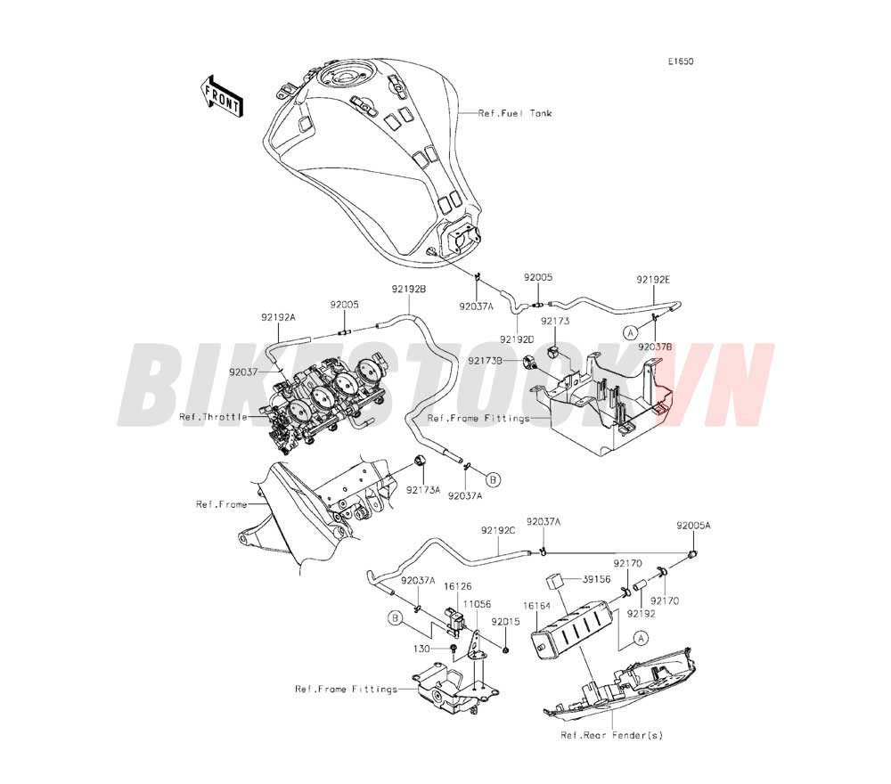 ENGINE FUEL EVAPORATION SYSTEM