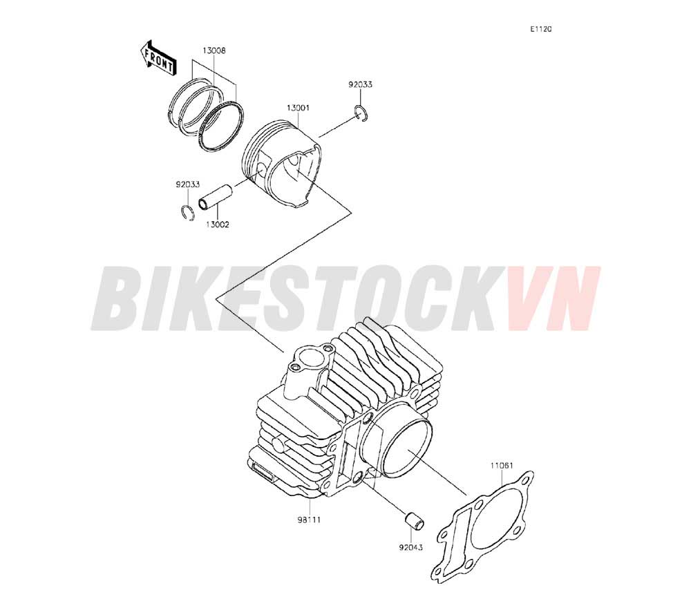 ENGINE CYLINDER/PISTON(S)