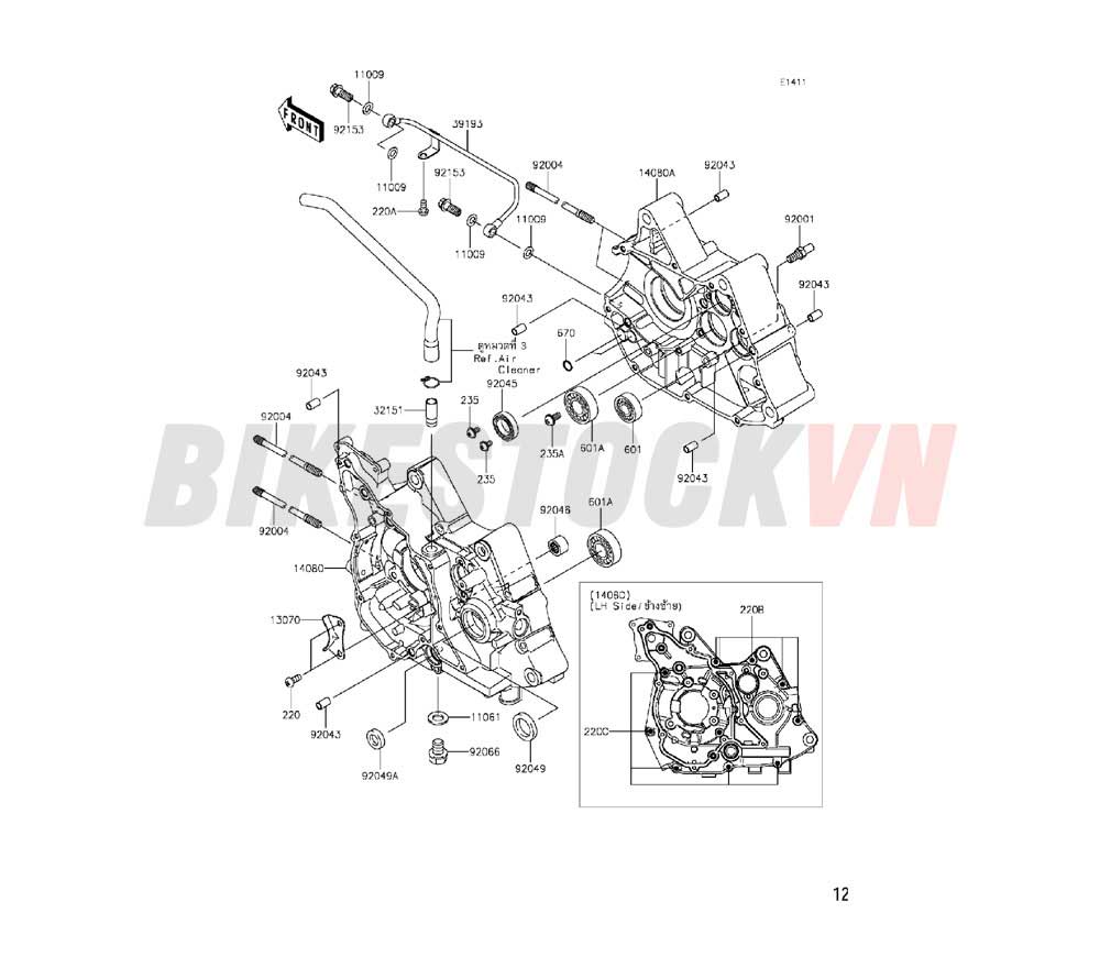 ENGINE CRANKCASE