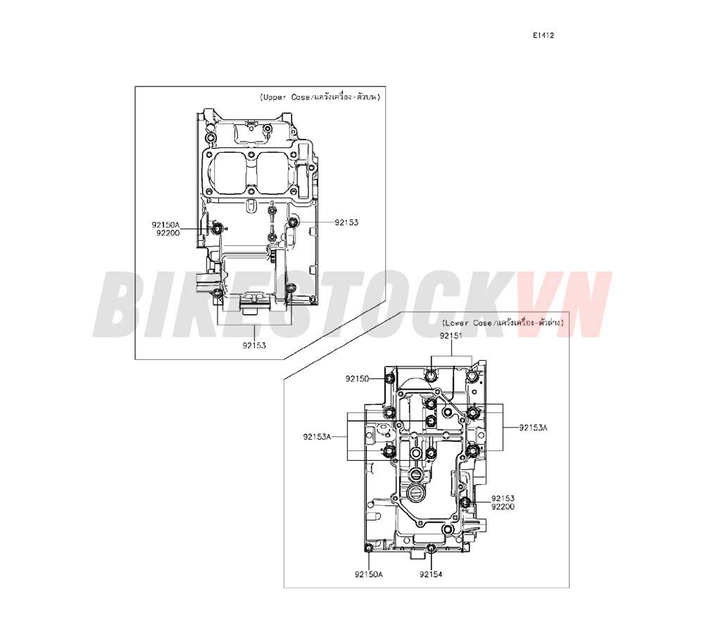 ENGINE CRANKCASE BOLT PATTERN