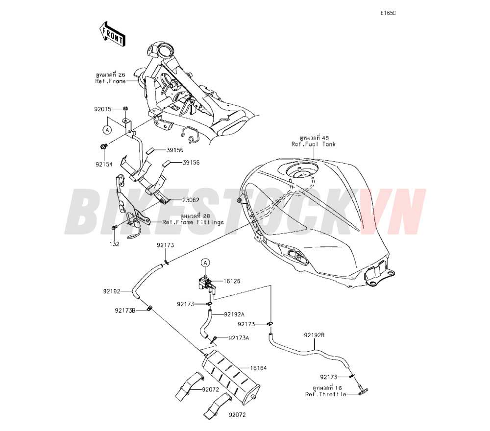 ENGINE FUEL EVAPORATIVE SYSTEM