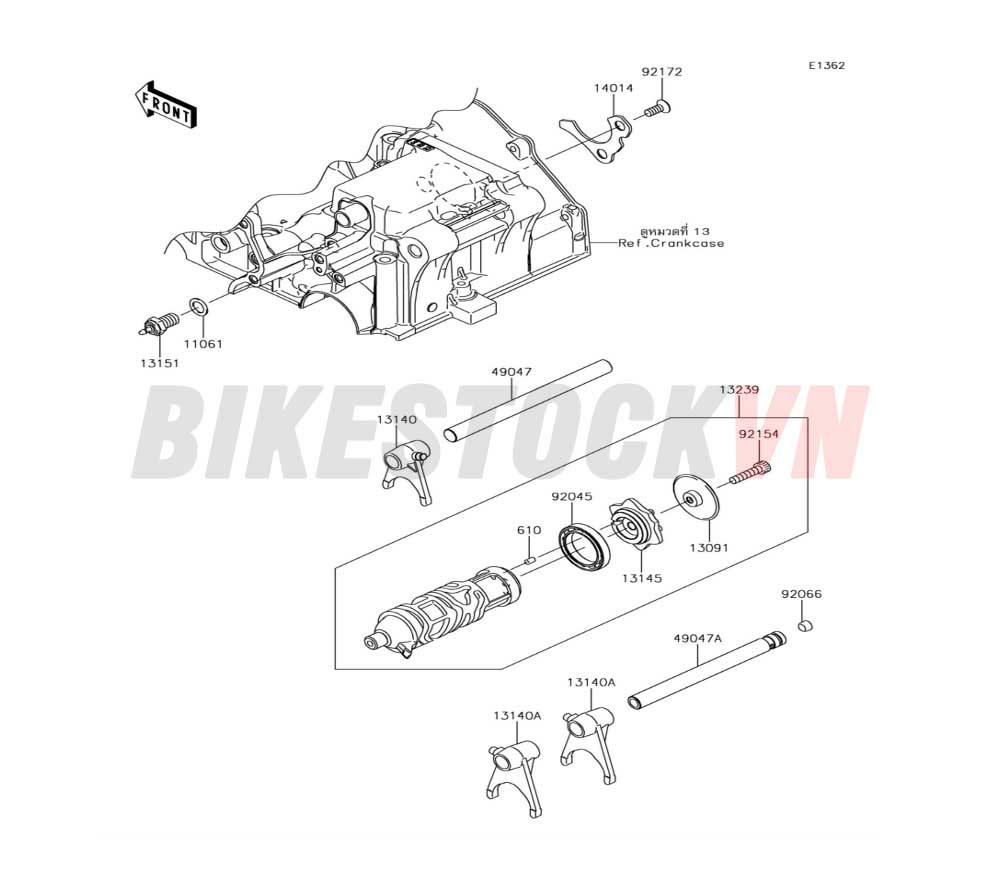 ENGINE GEAR CHANGE DRUM SHIFT FORK(S)