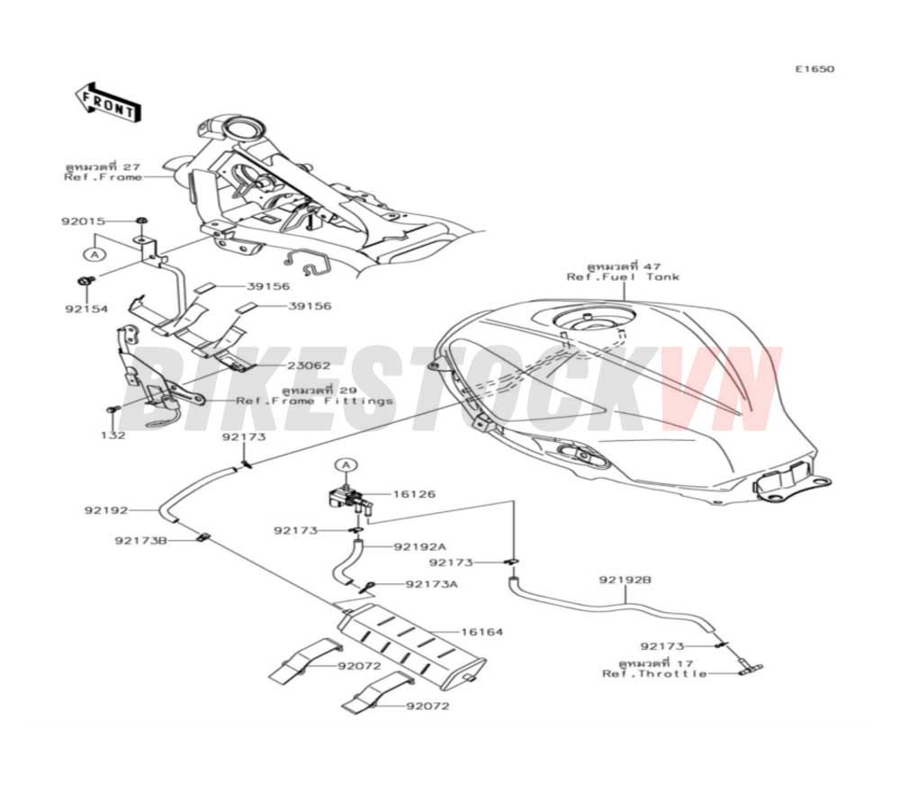 ENGINE FUEL EVAPORATIVE SYSTEM