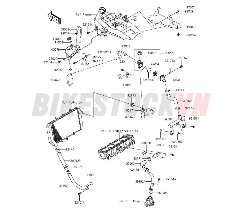 ENGINE WATER PIPE