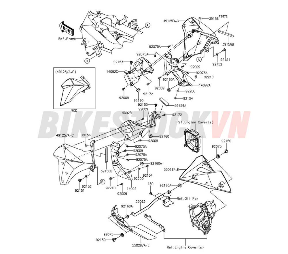 CHASSIS COWLING LOWERS