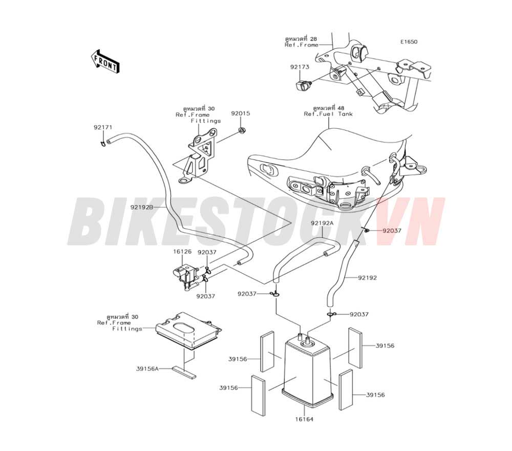 ENGINE FUEL EVAPORATIVE SYSTEM