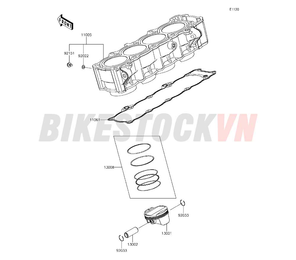 ENGINE CYLINDER/PISTON(S)