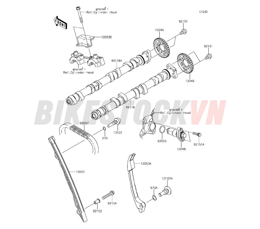 ENGINE CAMSHAFT(S)/TENSIONER