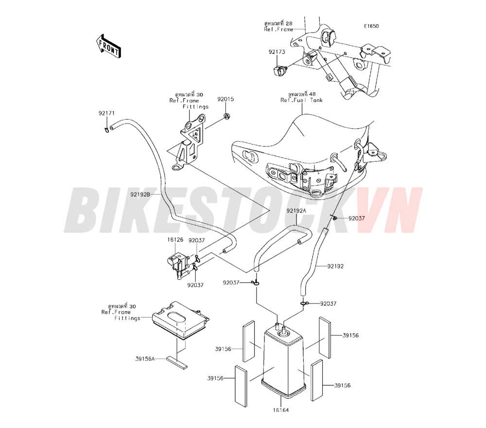 ENGINE FUEL EVAPORATIVE SYSTEM