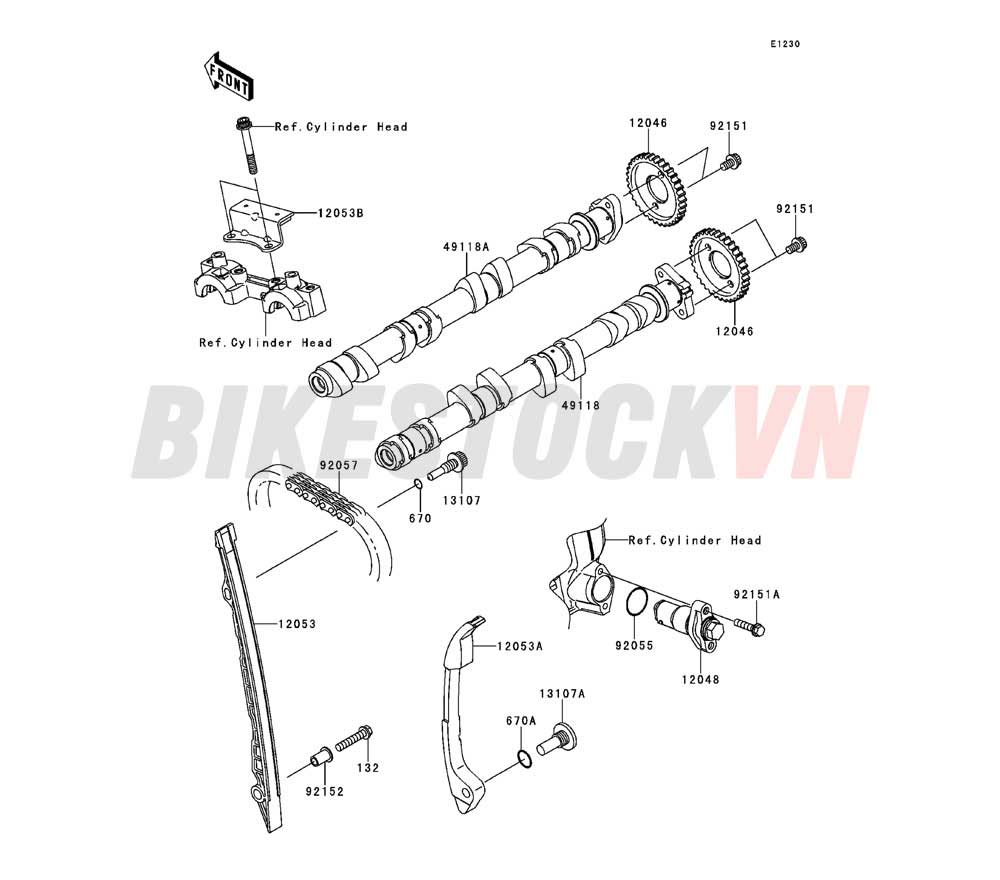 ENGINE CAMSHAFT/TENSIONER