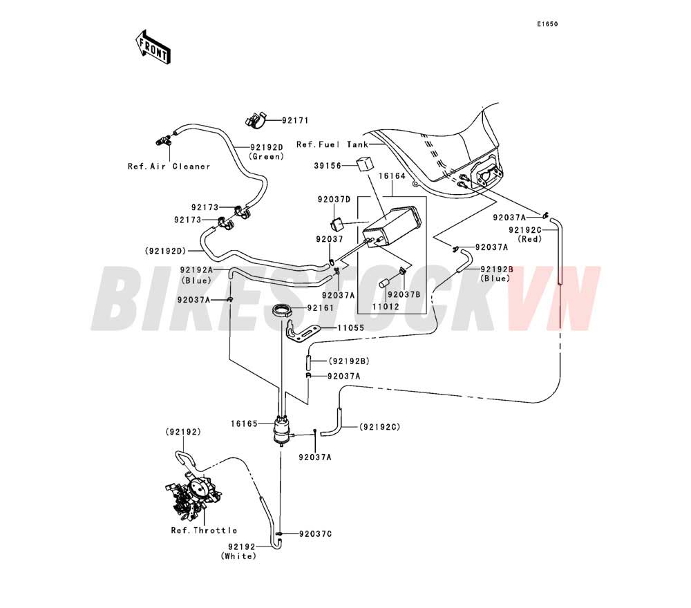 ENGINE FUEL EVAPORATION SYSTEM