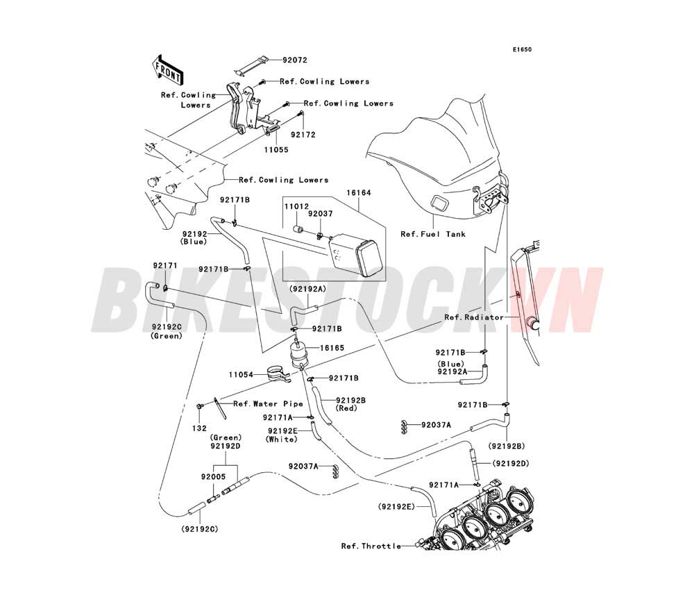 ENGINE FUEL EVAPORATIVE SYSTEM