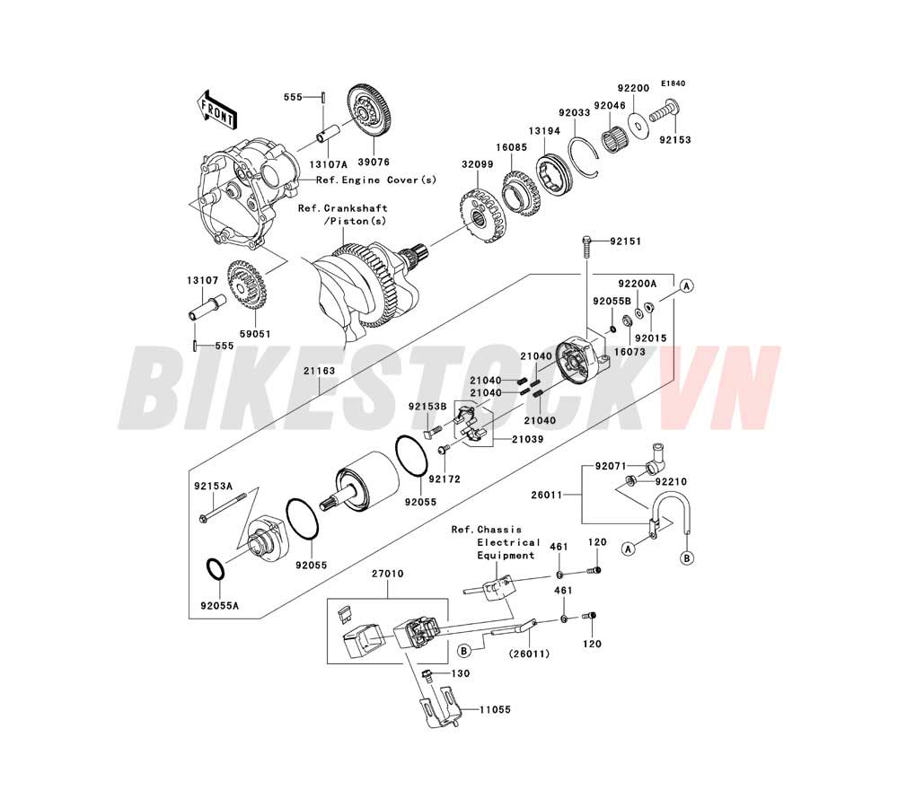 ENGINE STARTER MOTOR