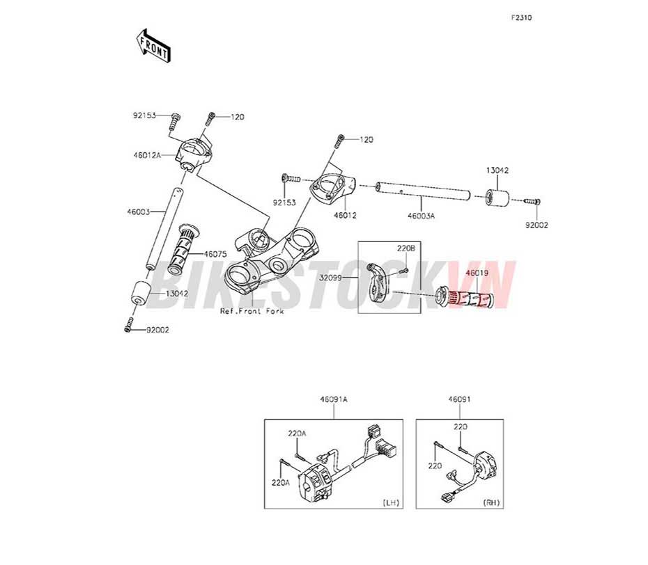 GRID-F13_ỐNG TAY LÁI