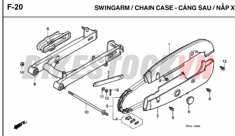 F20_CÀNG SAU/ NẮP XÍCH TẢI