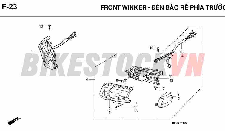 F23_ĐÈN BÁO RẼ PHÍA TRƯỚC