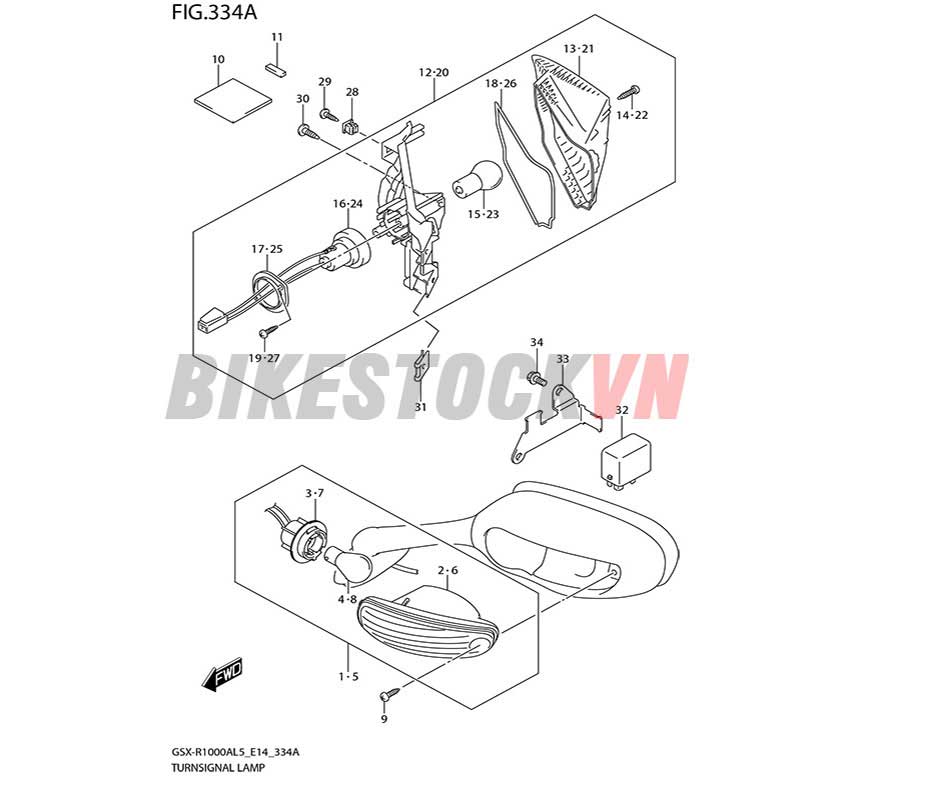 FIG-334A_ĐÈN BÁO RẼ