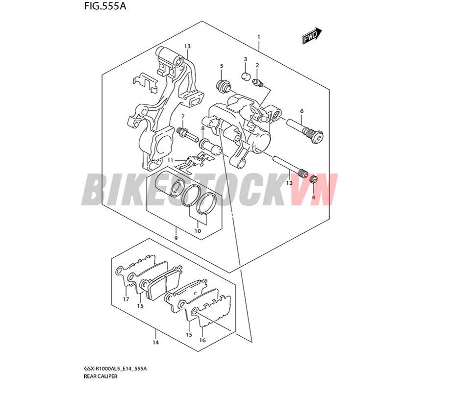 FIG-555A_NGÀM PHANH SAU