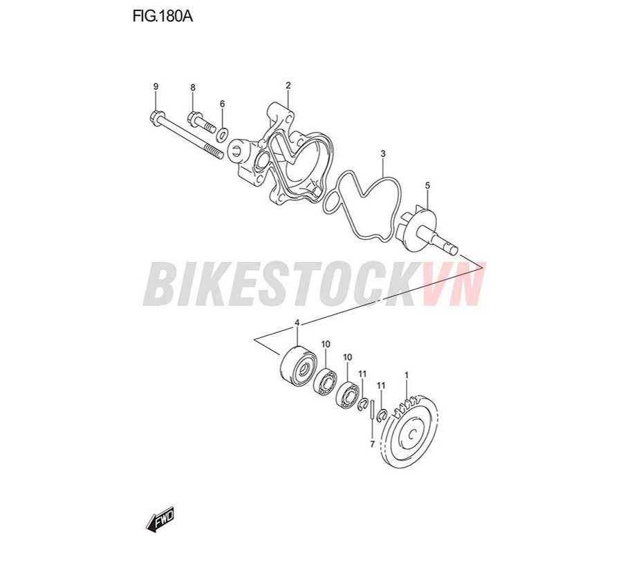 FIG-180A_BƠM NƯỚC LÀM MÁT