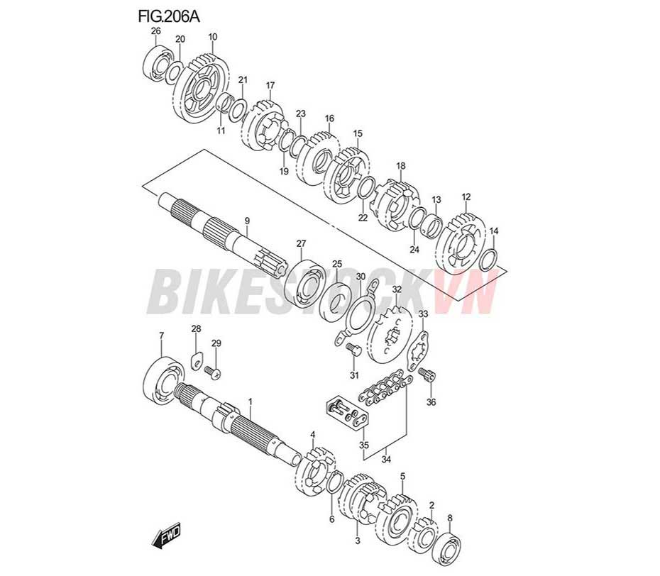 FIG-206A_BỘ TRUYỀN ĐỘNG