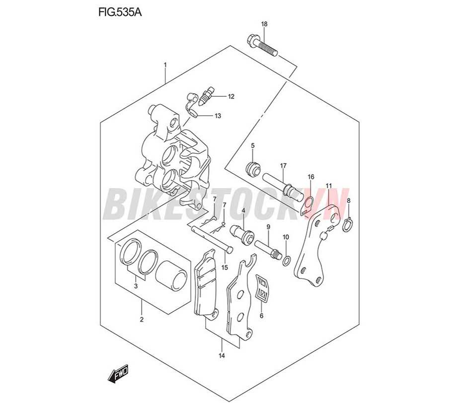 FIG-535A_NGÀM PHANH TRƯỚC