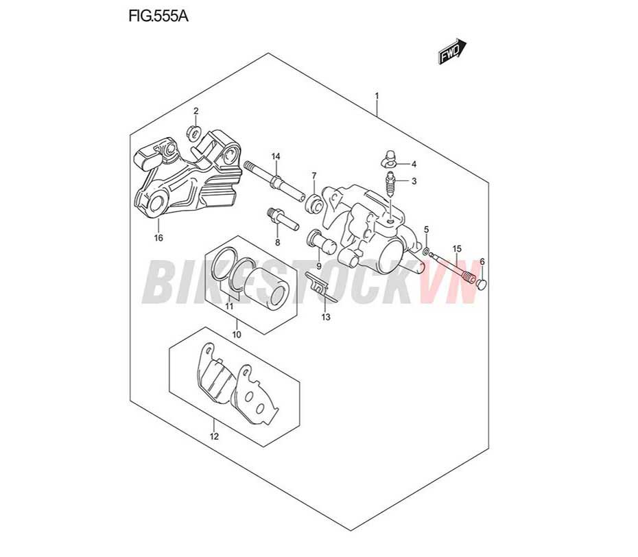 FIG-555A_NGÀM PHANH SAU