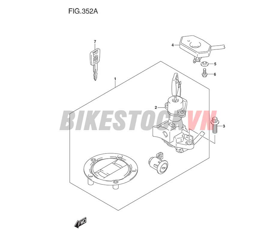 FIG-352A_BỘ Ổ KHOÁ