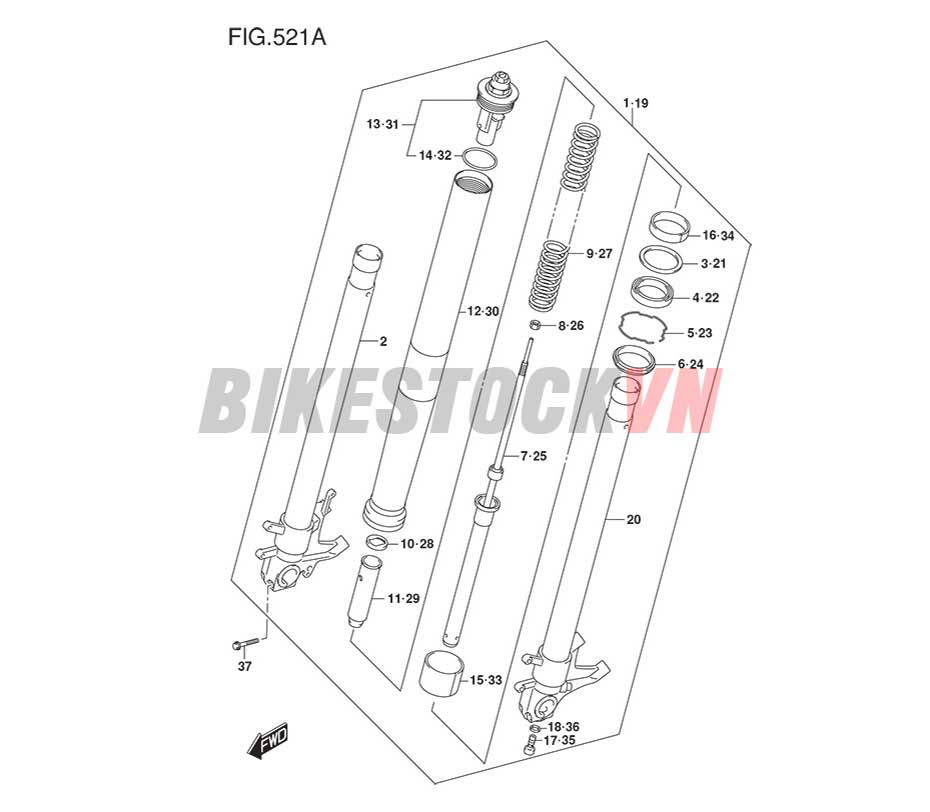 FIG-521A_GIẢM XÓC TRƯỚC