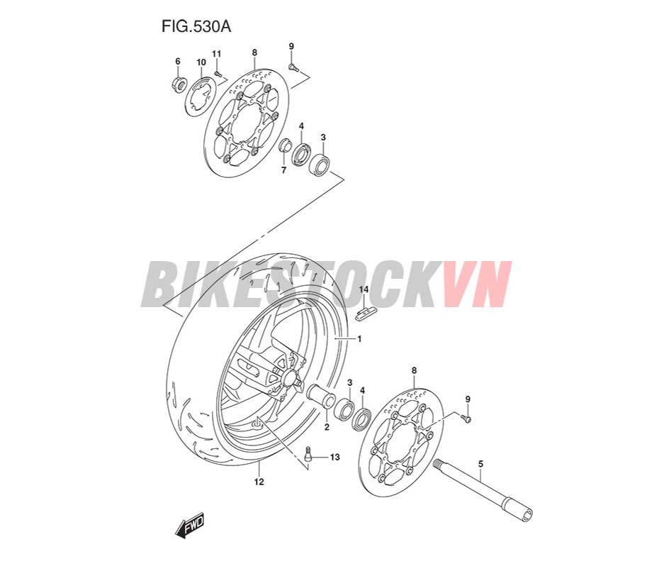 FIG-530A_BÁNH TRƯỚC