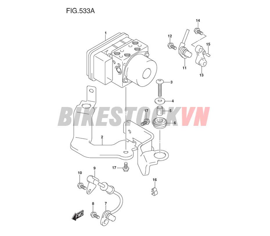 FIG-533A_CỤM THUỶ LỰC ABS