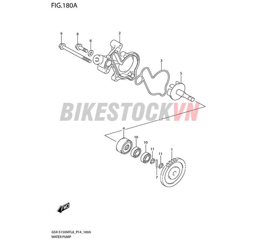 FIG-180A_BƠM NƯỚC LÀM MÁT