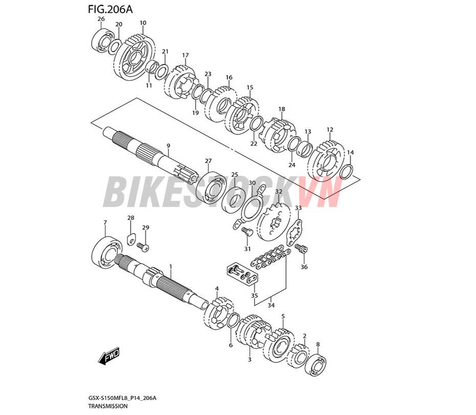 FIG-206A_BỘ TRUYỀN ĐỘNG