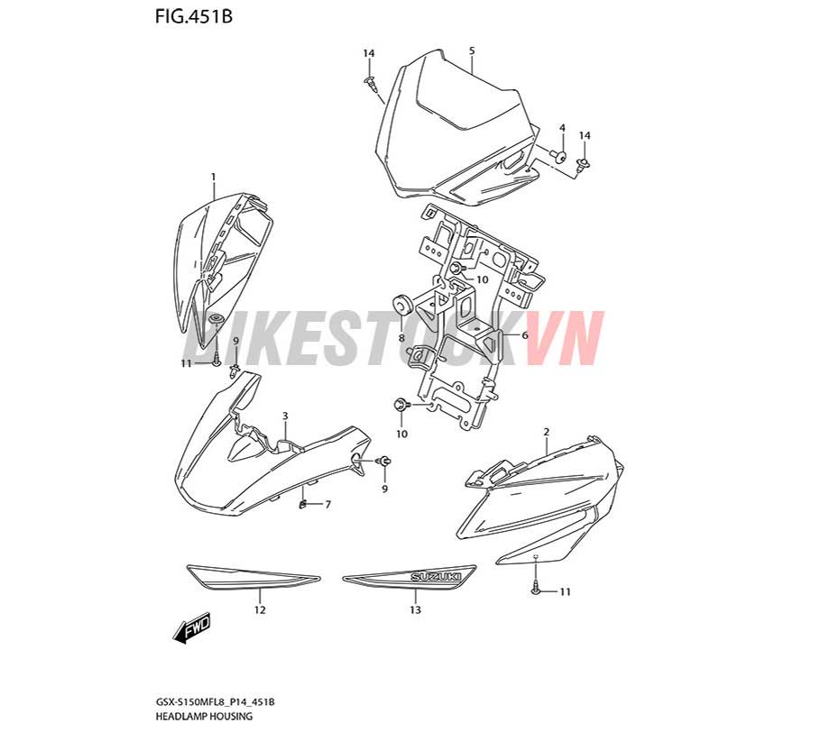 FIG-451B_ỐP ĐẦU ĐÈN