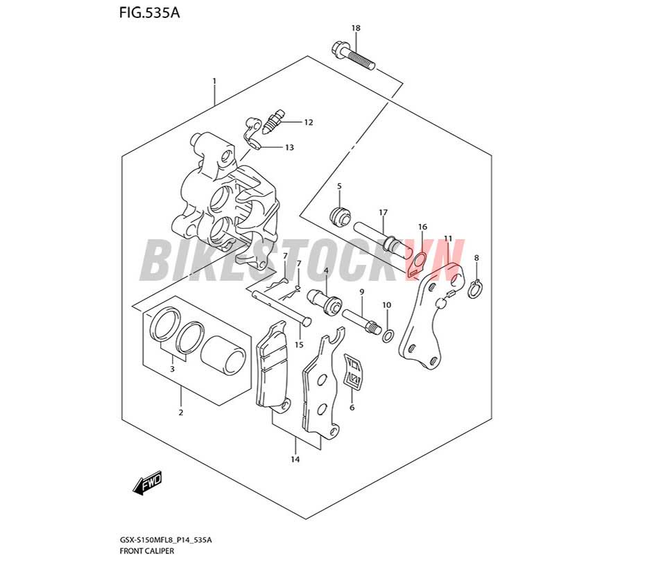 FIG-535A_NGÀM PHANH TRƯỚC