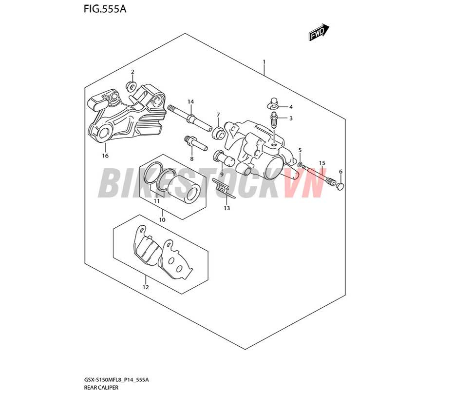 FIG-555A_NGÀM PHANH SAU