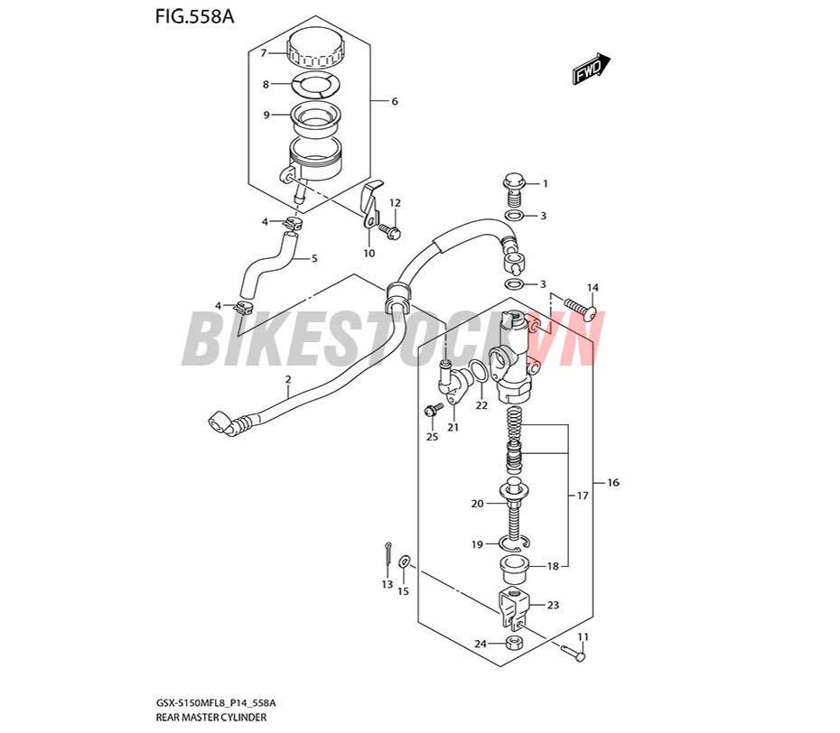 FIG-558A_XI LANH CHÍNH PHANH SAU