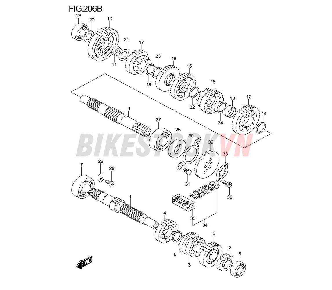 FIG-206B_BỘ TRUYỀN ĐỘNG