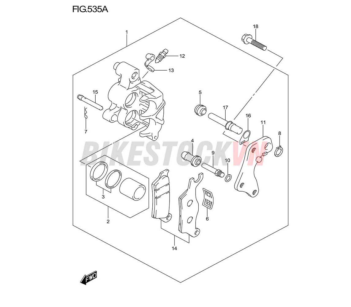 FIG-535A_NGÀM PHANH TRƯỚC