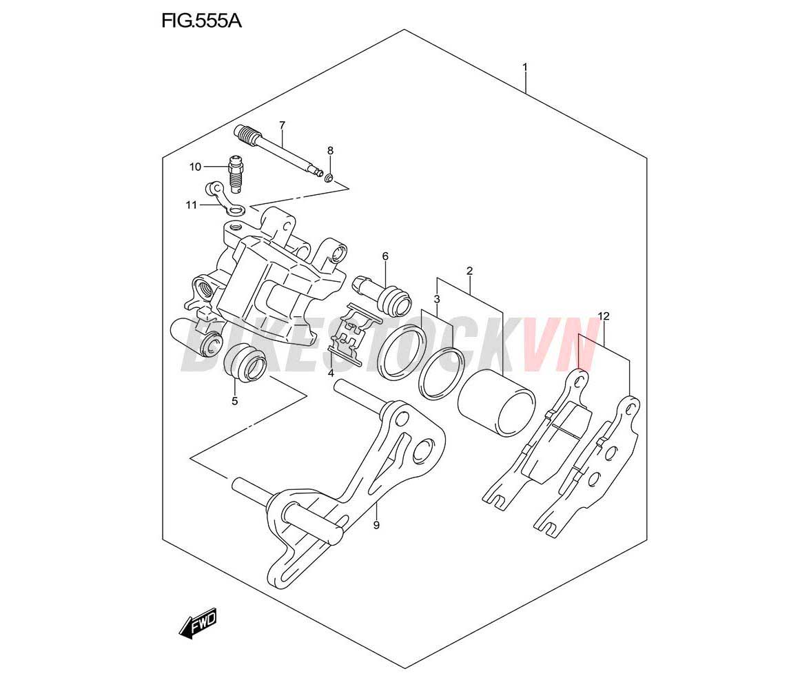 FIG-555A_NGÀM PHANH SAU