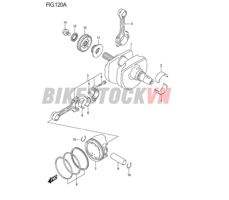 FIG-120A_TRỤC CƠ/ PISTON