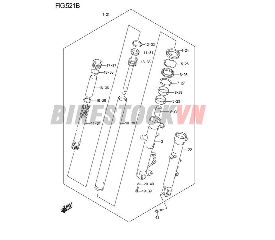 FIG-521B_GIẢM XÓC TRƯỚC